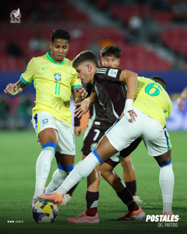 Sub-20 México le alcanza el empata ante Brasil