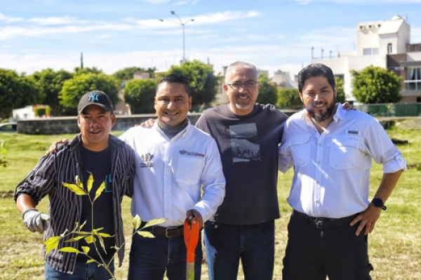 Se reforestaron 590 árboles en Puebla Capital