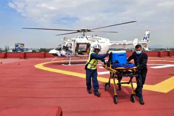 Trasladan higado a CDMX en tiempo récord