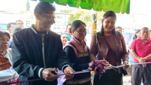 Entrega Lilia Tepole acciones de Obra Comunitaria