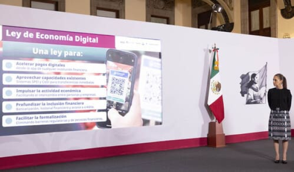 Sheinbaum destaca nueva Ley de Economía Digital