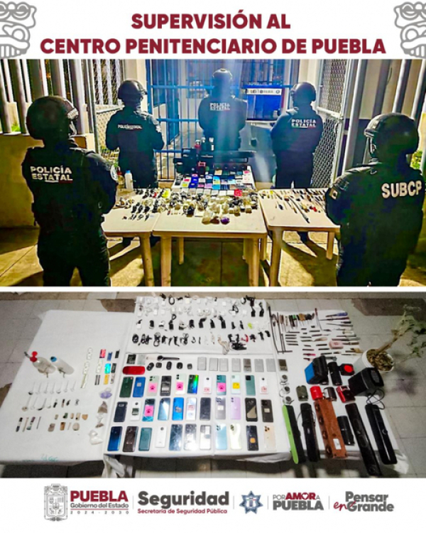 Continúa SSP con operativos en Centro Penitenciario de Puebla