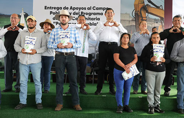 El Gobierno Estatal cumple con apoyos para el campo en Xiutetelco