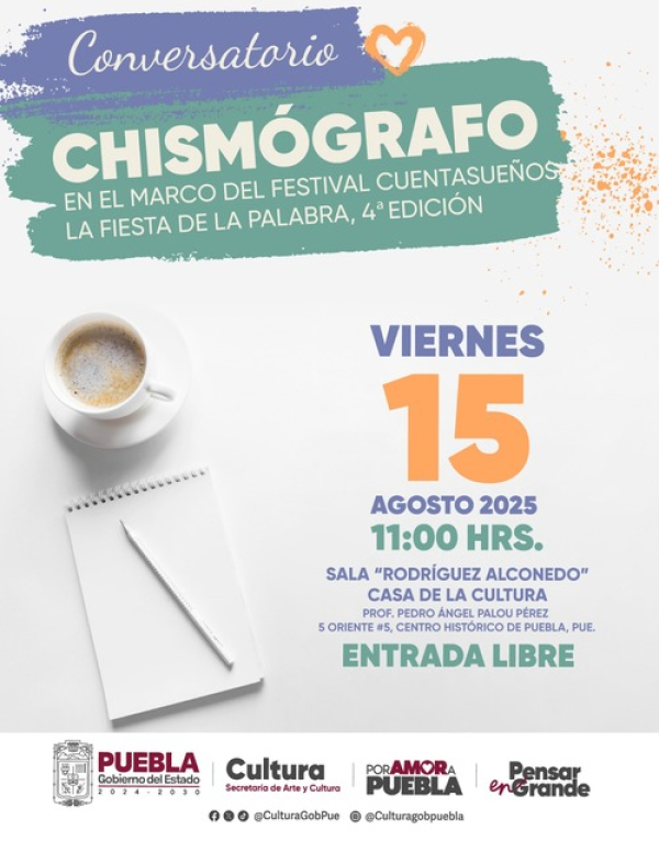 “Cuenta Sueños. La Fiesta de la Palabra” en Puebla