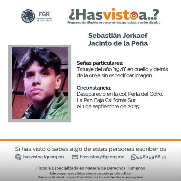 ¿Haz visto a Sebastián?