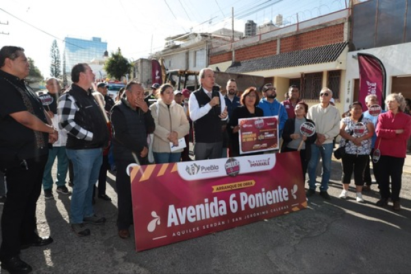 Arranca rehabilitación vial en San Jerónimo Caleras