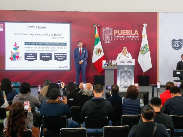 Puebla invierte en Obra Comunitaria Deportiva