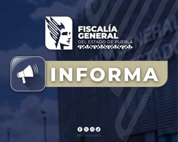 Comunicado FGE Puebla