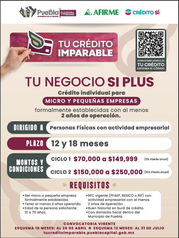 Conoce y accede a "Tu Crédito Imparable"