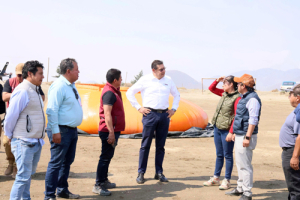 El gobernador Alejandro Armenta supervisa combate de incendios