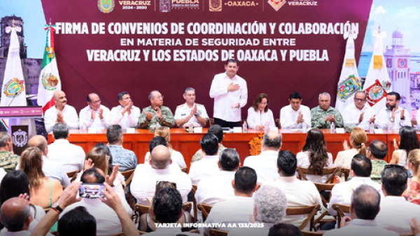 Puebla, Veracruz y Oaxaca pactan un acuerdo contra la inseguridad