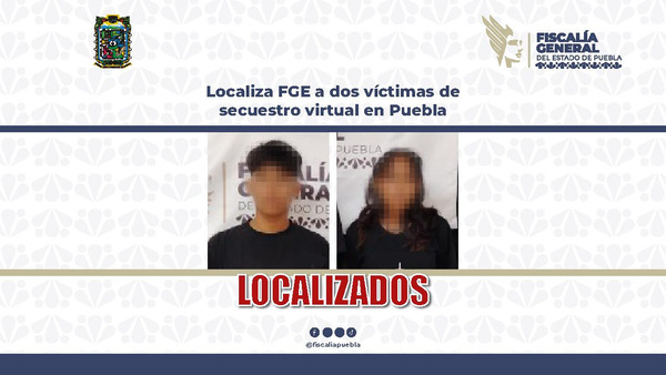 Localiza FGE a dos víctimas de secuestro virtual