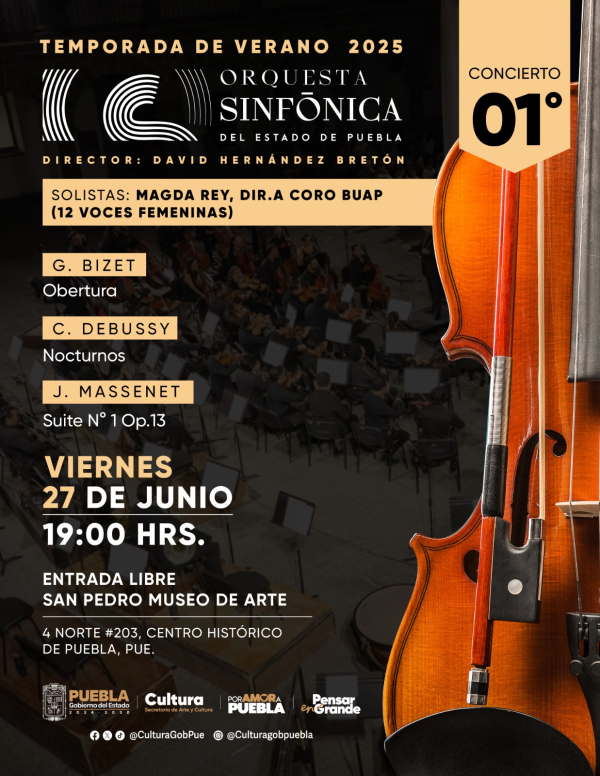 Llega la Sinfónica del Estado a San Pedro Museo de Arte