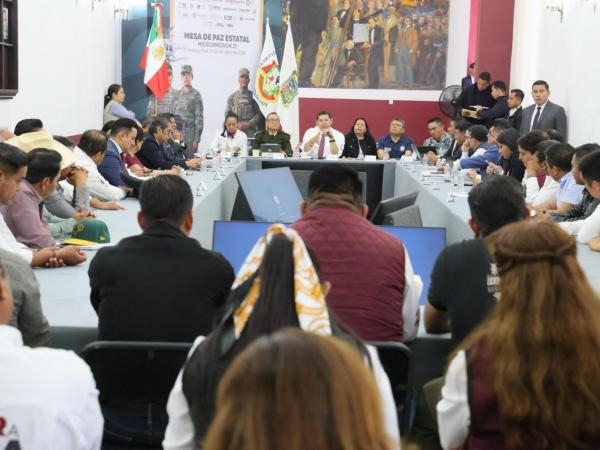 Realizan Mesa de Paz en Microrregión 21