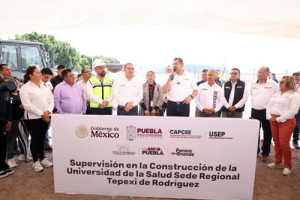 El gobernador Armenta supervisa la obra de Tepexi de Rodríguez