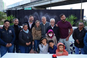 Rehabilitan fuente del Distribuidor Vial 485