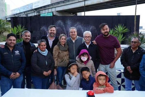 Rehabilitan fuente del Distribuidor Vial 485