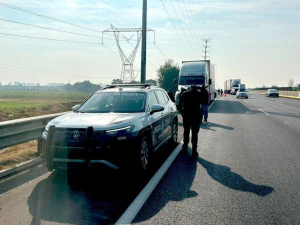 Frustran robo de tractocamión en la México-Puebla