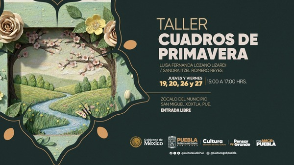 Incríbete al taller de cartonería en Xoxtla