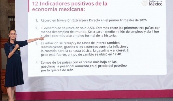 México avanza en materia económica: Sheinbaum
