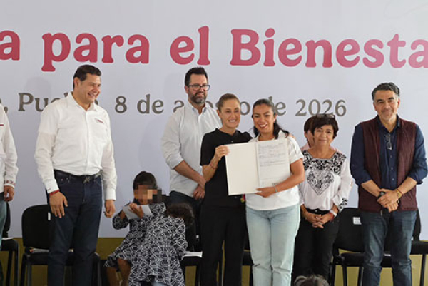Vivienda digna a familias poblanas: Sheinbaum