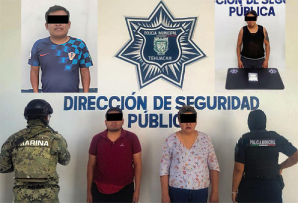 Detienen a cuatro personas por distribución de sustancias ilícitas