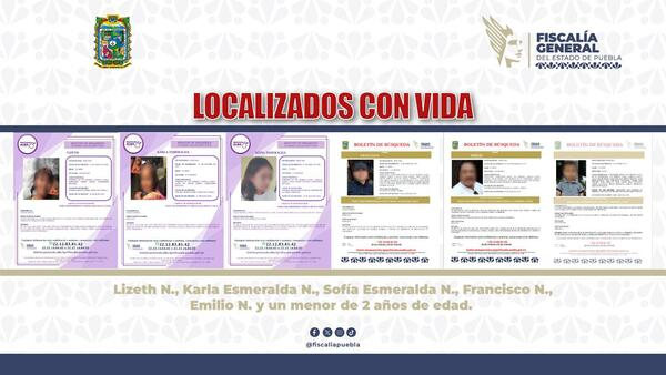 Ubica FGE con vida a seis personas desaparecidas