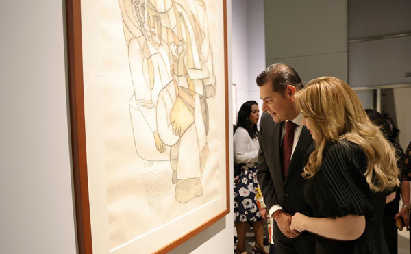 Queda inaugurada las obras de José Luis Cuevas
