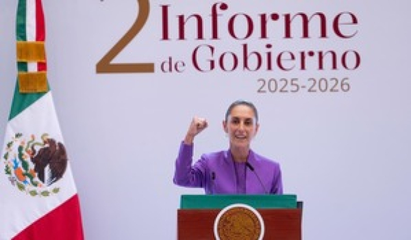 Sheinbaum destaca resultados en su Segundo Informe