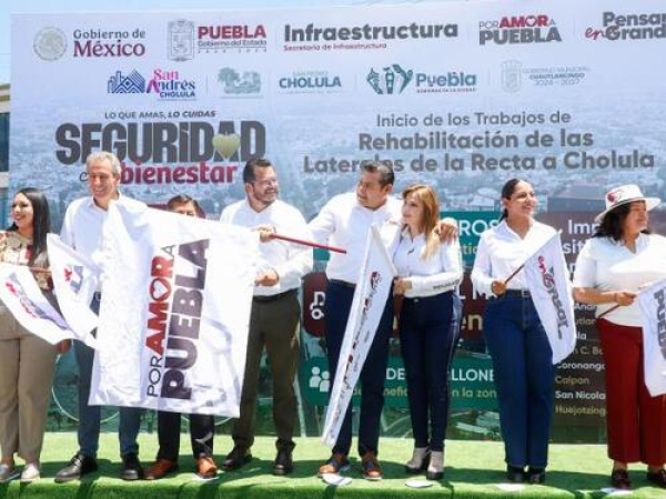 Rehabilitación de la carretera de la Recta Cholula