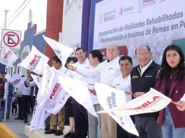 Con Pemex, Puebla pavimentará más vialidades