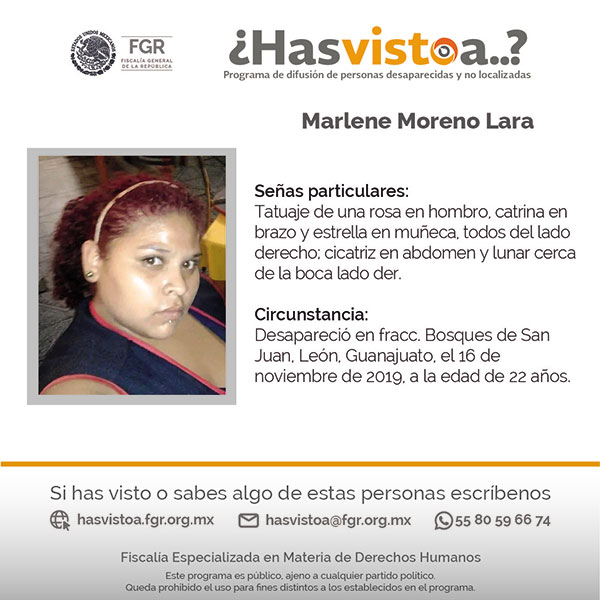 Servicio Social | Programa &iquest;Has visto a? FGR