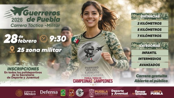 Alistate para la carrera "Guerreros de Puebla"