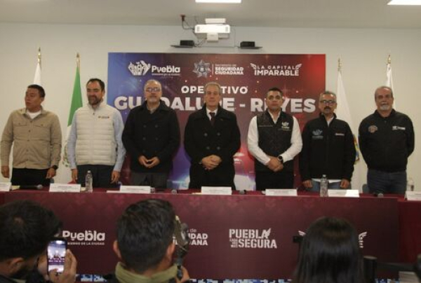 Presentan Operativo “Guadalupe-Reyes” en Puebla Capital