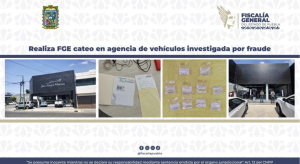Por presunto fraude, catean agencia de autos