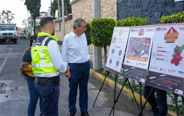 Con la cantidad de 160 mdp se atenderán 300 mil baches en Puebla Capital