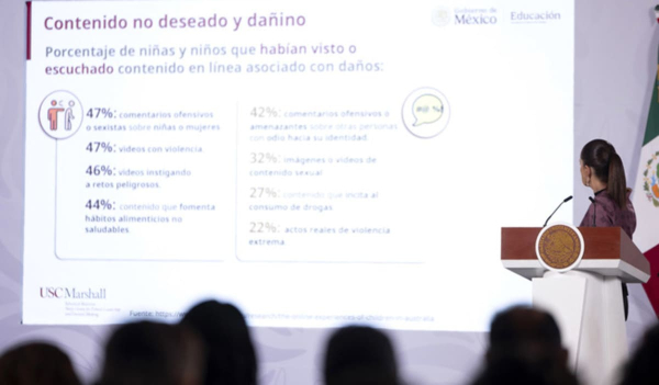 Sheinbaum busca regular celulares en escuelas