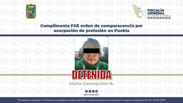 Detienen a mujer por usurpación de profesión