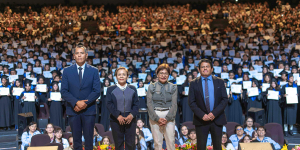 La rectora de la BUAP es madrina de egresados de la prepa 2 de Octubre