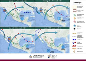 Ma&ntilde;ana, s&aacute;bado, se prev&eacute;n condiciones para la ca&iacute;da de nieve o aguanieve, en zonas serranas de Chihuahua y Durango.
