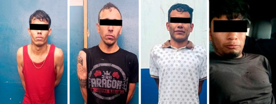 En Coronango, detienen a cuatro por robo a transporte