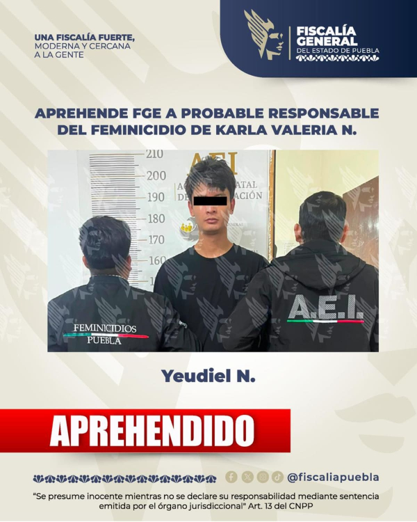 ¡Justicia para Karla! Detienen a presunto feminicida