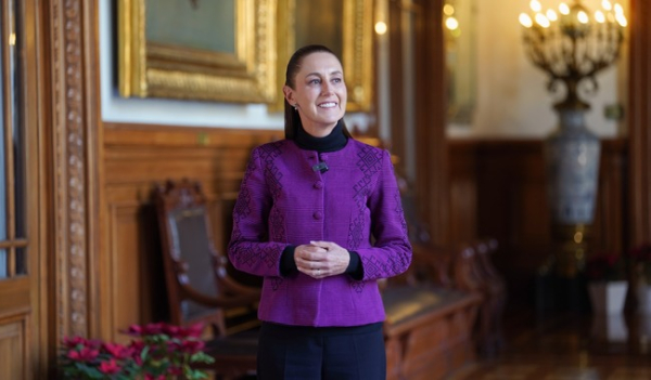 Presidenta Sheinbaum desea un feliz 2026