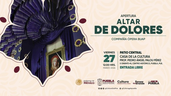 Ópera BUAP en apertura de Altar de Dolores