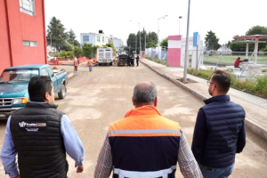 Puebla Capital rehabilita calles en Loma Bella