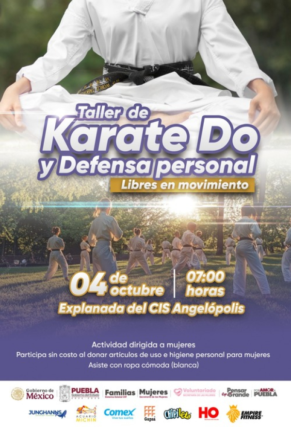 Taller Karate Do y Defensa Personal para mujeres
