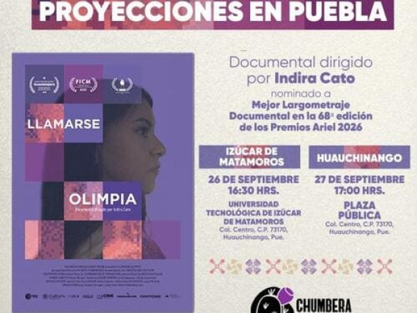 “Llamarse Olimpia” llega a tres municipios de Puebla