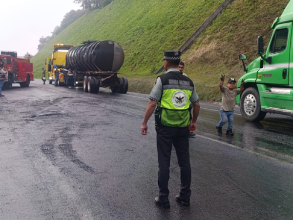 Guardia Nacional construye paz en la México-Puebla