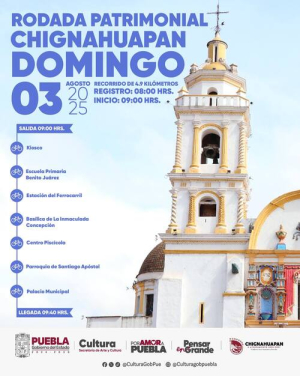 &quot;Rodada patrimonial&quot; llega a Chignahuapan
