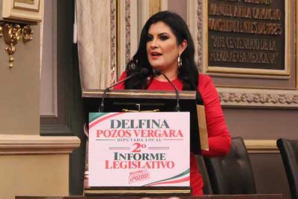 Delfina Pozos destaca seguridad y salud en 2° Informe